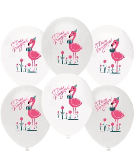 Фламинго С Днем Рождения! Прозрачный