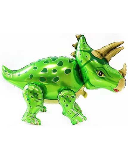 3D Фигура Динозавр Трицератопс Зеленый